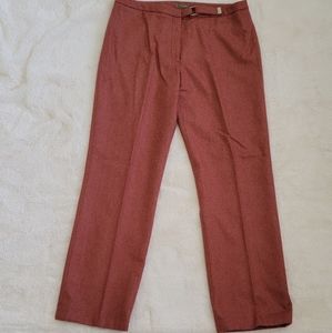 J Crew red wool trouser. Size 10